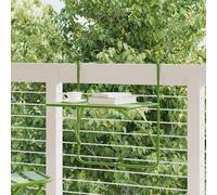 vidaXL Tavolo da Balcone Verde 60x40 cm in Acciaio