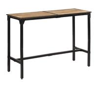 vidaXL Tavolo da Bar 150x55x107 cm in Legno Grezzo Massello di Mango