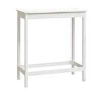 vidaXL Tavolo da Bar Bianco 100x50x110 cm in Legno Massello di Pino