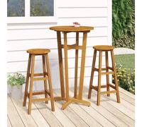 VIDAXL - Tavolo Da Bar Da Giardino 60x105 Cm Legno Massello Di Acacia