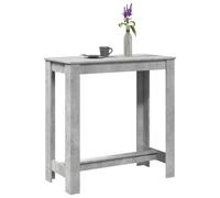 vidaXL Tavolo da Bar Grigio Cemento 102x50x103,5 cm Legno Multistrato, tavolo bar da cucina, tavolo da bar, arredamento da bar, tavolo alto
