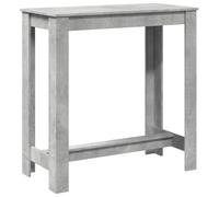 vidaXL Tavolo da Bar Grigio Cemento 102x50x103,5 cm Legno Multistrato, tavolo bar da cucina, tavolo da bar, arredamento da bar, tavolo alto