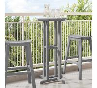 vidaXL Tavolo da bar Grigio chiaro 55 x 55 x 107 cm Polietilene