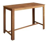 vidaXL Legno Massello di Acacia Tavolo da Bar 150x70x105 cm Tavolino Alto