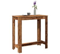 vidaXL Tavolo da Bar Legno Antico 102x50x103,5 cm in Legno Multistrato, Tavolo Bar da Cucina, Tavolo da Bar, Arredamento da Bar, Tavolo Alto