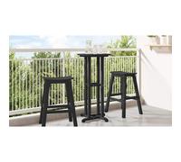 vidaXL Tavolo da bar Nero 55 x 55 x 107 cm Polietilene