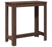 vidaXL Tavolo da Bar Rovere Marrone 102x50x103,5 cm Legno Multistrato, Tavolo Bar da Cucina, Tavolo da Bar, Arredamento da Bar, Tavolo Alto