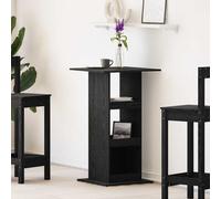 vidaXL Tavolo da bar Rovere Nero 60 x 60 x 100 cm Legno multistrato