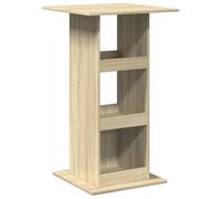 vidaXL Tavolo Bar Portaoggetti Rovere Sonoma 60x60x102 cm Multistrato, Tavolo Bar con ripiano, Tavolo Alto, Mobile da Bar, Tavolo Bar da Cucina