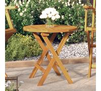 Tavolo da Bistrot Ø46x47 cm in Legno Massello di Acacia