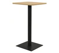 vidaXL Tavolo da Bistrot Colore Rovere 60x60x107 cm Aggiungete un tocco di romantica atmosfera francese con il nostro elegante tavolo da bistrot. Il piano del tavolo è realizzato in truciolato melamin