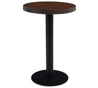 vidaXL Tavolo da Bistrot Marrone Scuro 50 cm in MDF