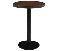 vidaXL Tavolo da Bistrot Marrone Scuro 60 cm in MDF