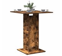 vidaXL Tavolo da Bistrot Rovere Fumo 60x60x75cm in Legno Multistrato