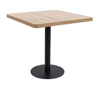Tavolo da Bistrot Marrone Chiaro 80x80 cm in MDF