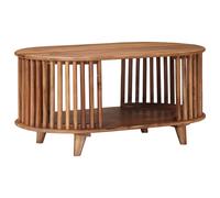 vidaXL Tavolo da Caffè Fatto a Mano Marrone Teak 85 x 50 x 40 cm