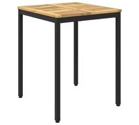 vidaXL Tavolo da cena da giardino Bianco e Nero 60 x 60,5 x 75 cm