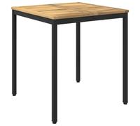 vidaXL Tavolo da cena da giardino Bianco e Nero 70 x 68,5 x 75 cm