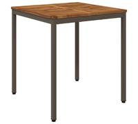 vidaXL Tavolo da cena da giardino Naturale e Caffè 70 x 68,5 x 75 cm