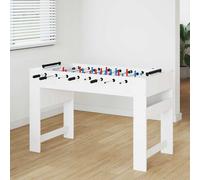 vidaXL Tavolo da Foosball Bianco 125 x 60,5 x 80 cm Legno multistrato