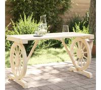 vidaXL Tavolo da Giardino 115x55x65 cm in Legno Massello di Abete