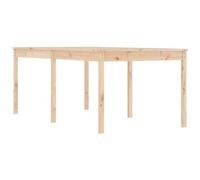 vidaXL Tavolo da Giardino 203,5x100x76 cm in Legno Massello di Pino
