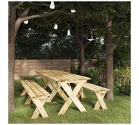 VIDAXL - Tavolo Da Giardino 220x73x70 Cm In Legno Di Pino Impregnato