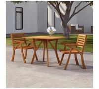 vidaXL Tavolo da Giardino 85x85x75 cm Legno Massello di Acacia