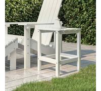 vidaXL Tavolo da Giardino Adirondack Bianco 38x38x46 cm HDPE