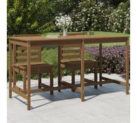 Tavolo da giardino miele 203,5x90x110cm legno massello di pino