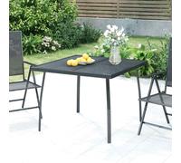 vidaXL Tavolo da Giardino Antracite 100x100x72 cm Rete d'Acciaio