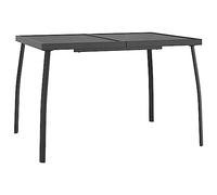 vidaXL Tavolo da giardino Antracite 110x80x72 cm Rete d'acciaio