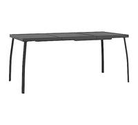 vidaXL Tavolo da Giardino Antracite 165x80x72 cm Rete d'Acciaio