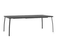 Tavolo da giardino antracite 200x100x72 cm rete d'acciaio