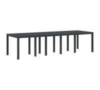 vidaXL Tavolo da Giardino Antracite 300x100x73 cm Poli Rattan, Tavolo da Giardino Antracite 150x100x73 cm Poli Rattan