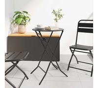 vidaXL Tavolo da Giardino Antracite 50 x 50 x 72 cm Metallo