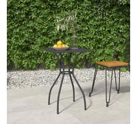 vidaXL Tavolo da Giardino Antracite 50x50x72 cm Rete d'Acciaio