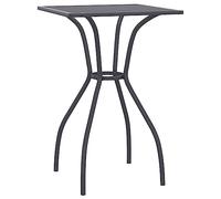 vidaXL Tavolo da Giardino Antracite 50x50x72 cm Rete d'Acciaio
