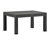 vidaXL Tavolo da Giardino Antracite 58x58x41 cm in Rattan PP