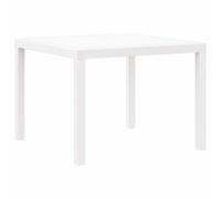 vidaXL Tavolo da Giardino Bianco 100 x 100 x 73 cm polyrattan