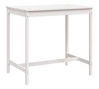 VIDAXL - Tavolo Da Giardino Bianco 121x82,5x110cm Legno Massello Di Pino