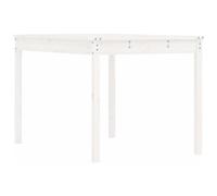 VIDAXL - Tavolo Da Giardino Bianco 121x82,5x76 Cm Legno Massello Di Pino
