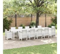 vidaXL Tavolo da Giardino Bianco 400X100 cm Espandibile Alluminio Resistente alle Intemperie Pranzo Perfetto per 10 Persone Uso Esterno Facile Montaggio Design Moderno Patio Grande Mobili in Allumin