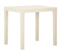 vidaXL Tavolo da Giardino Bianco 79x65x72 cm in Plastica