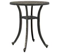 vidaXL Tavolo da Giardino Bronzo Ø48x53 cm in Alluminio Pressofuso