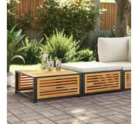 vidaXL Tavolo da Giardino con Sgabello in Legno Massello di Acacia