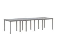 vidaXL Tavolo da Giardino Grigio chiaro 300 x 100 x 73 cm polyrattan | Aspetto moderno con linee pulite, Fattto per stare all'aperto, Ti basta un cacciavite e sei a posto