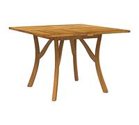 vidaXL Tavolo da giardino in legno massello di acacia Mobili da esterno Patio Tavolo da pranzo in legno Decorativo Balcone Scrivania da pranzo Terrazza Scrivania da pranzo 110x110x75 cm