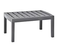 vidaXL Tavolo da Giardino Moca 78x55x38 cm in Plastica Tavolo per Esterni