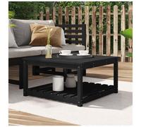 VIDAXL - Tavolo Da Giardino Nero 82,5x82,5x45 Cm Legno Massello Di Pino